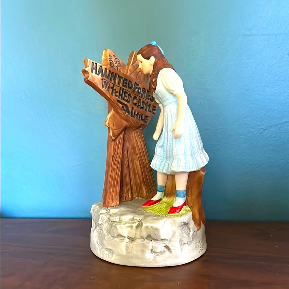 RARE Dorothy Figurine with Haunted Forest Sign